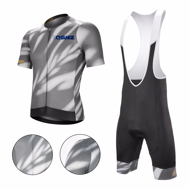 Short-Sleeve Cycling Jersey And Bib Shorts Set