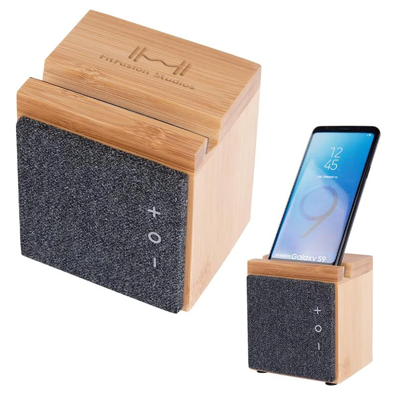 Phone Stand Bamboo Speaker 1