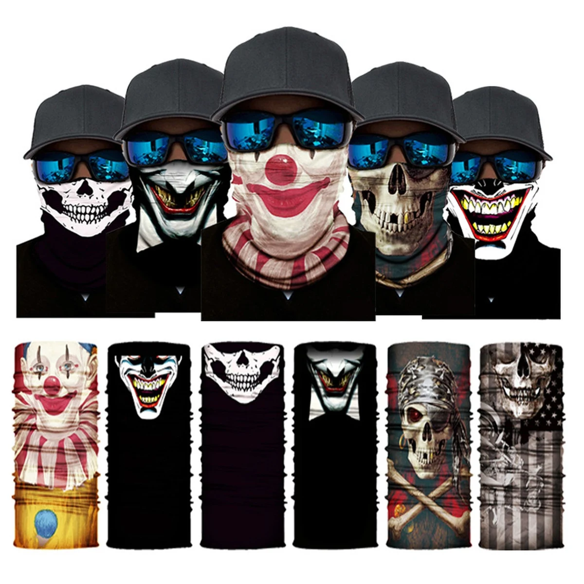 Face Mask Bicycle Neck Gaiter Sports Scarf Magic Bandana 1