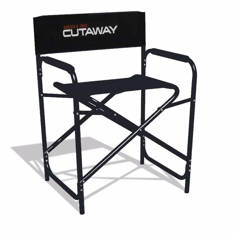 Custom Director's Chair, Small with Double Side Printed Back