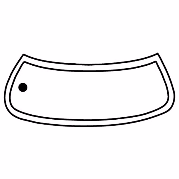 Windshield Outline Key Tag (Spot Color)