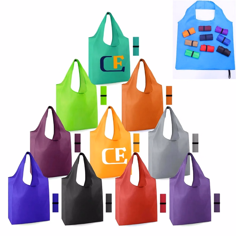 Colorful Reusable Foldable Grocery Bags