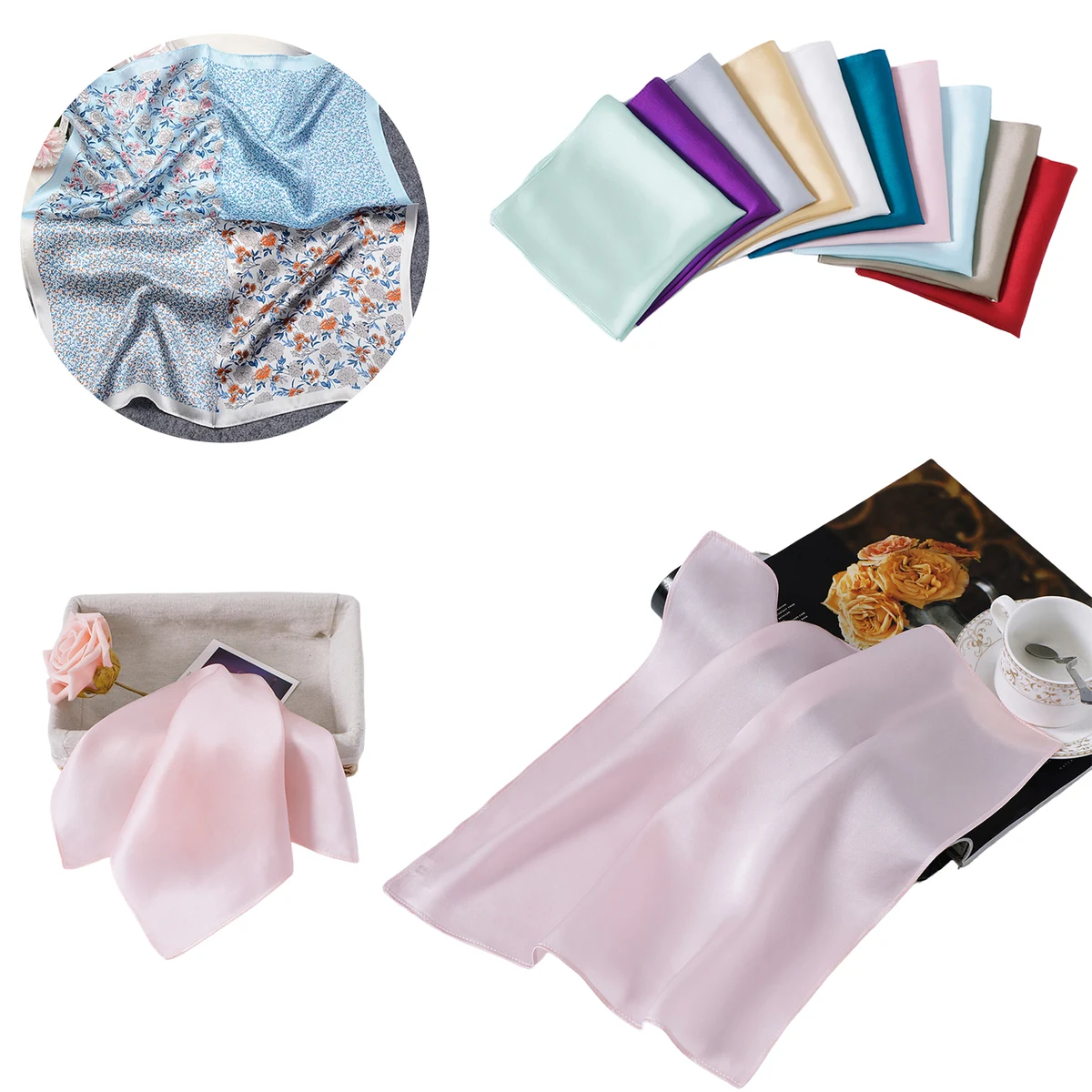 Luxurious Mulberry Silk Handkerchief 1