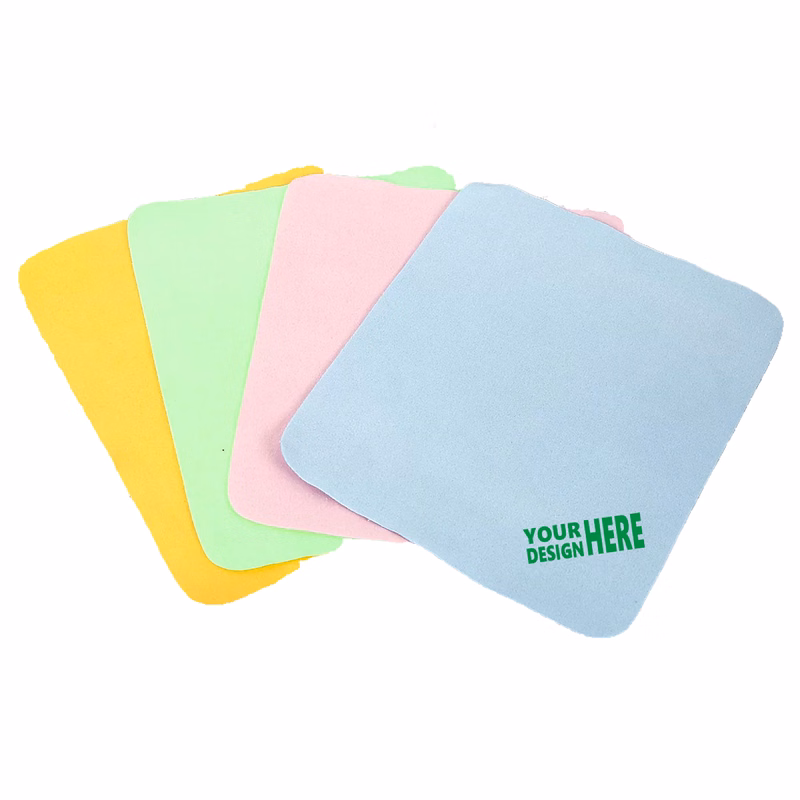 MOQ 50 Mobile Screen Cleaning Cloth Island Silk Suede Custom Logo