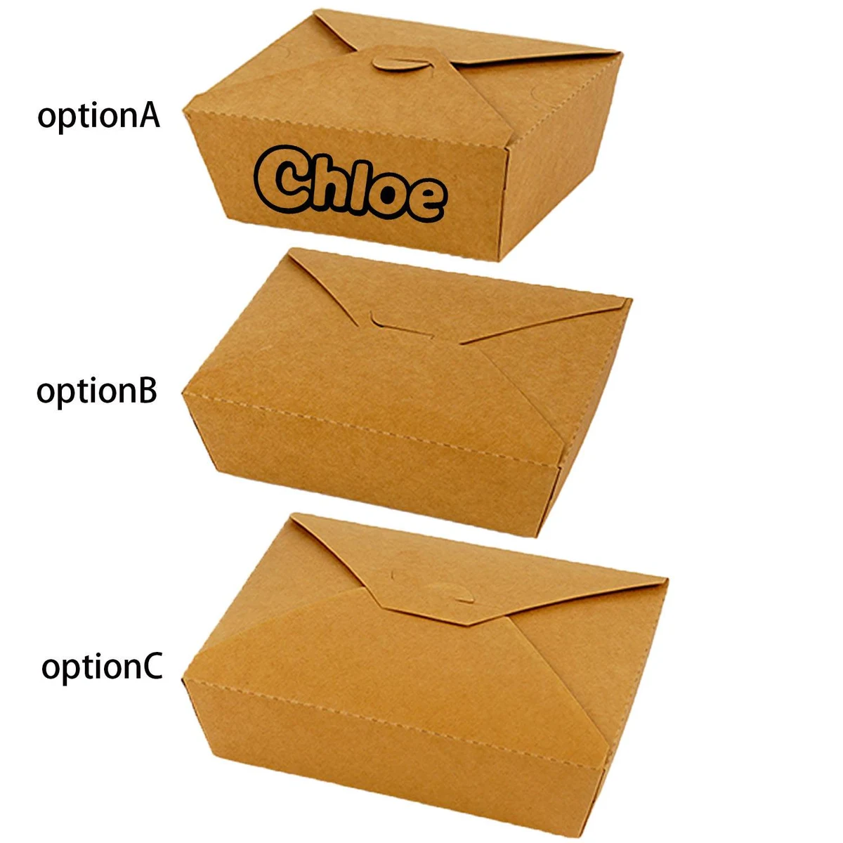 Disposable Oil Resistant Food Paper Box 1