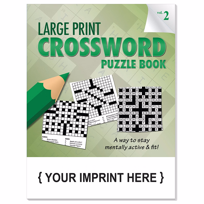 PUZZLE BOOK - LARGE PRINT Crossword Puzzle Book - Volume 2