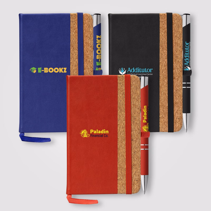 Miller Cork Notebook & Tres-Chic Pen Gift Set