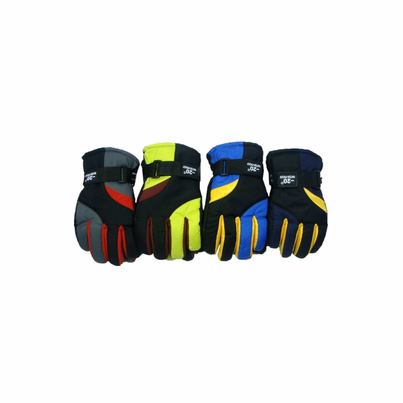 Kids' Waterproof Ski Gloves Assorted