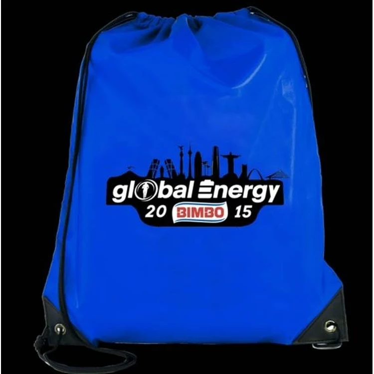 190T Nylon Polyester Drawstring Beach Bag 1