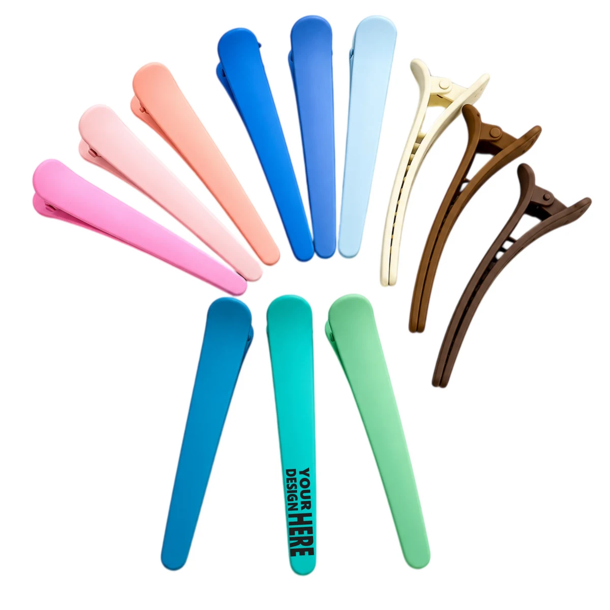 Matte Finish Duckbill Hair Clips 1