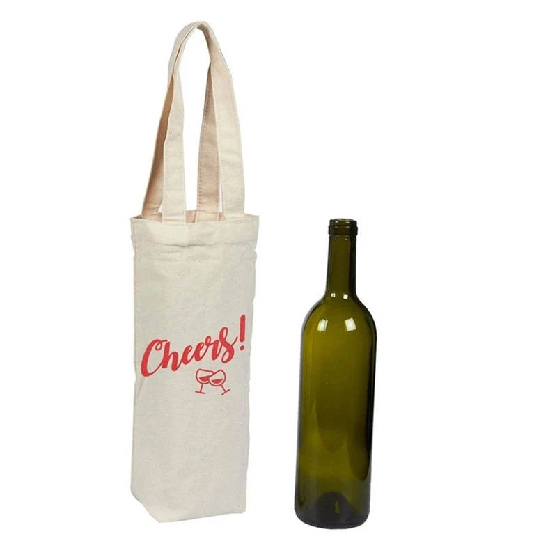 Canvas Wine Bag, custom tote bag with logo imprint 1