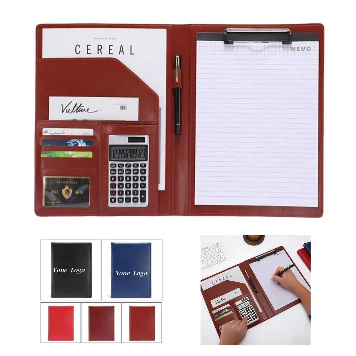A4 Multifunctional Portable Folder with note papers 1
