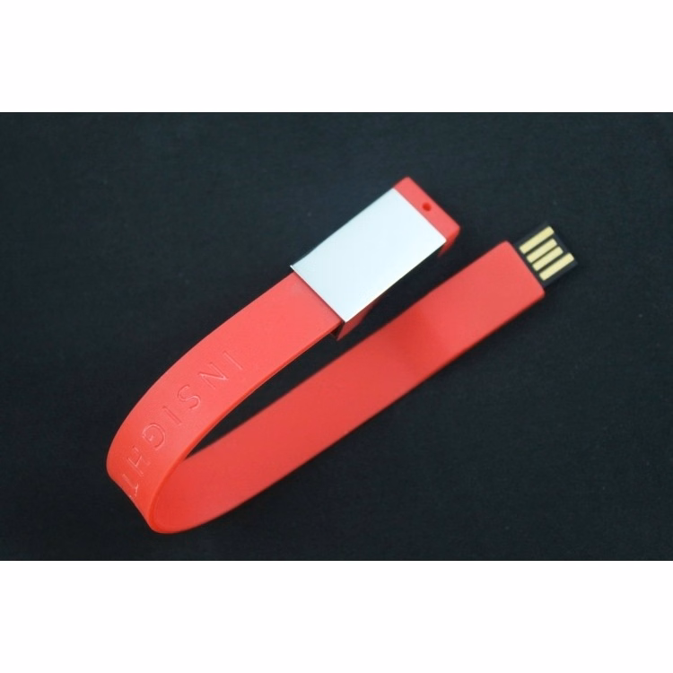 Silicone Rubber Wristband 2GB USB Flash Drive Memory Disk