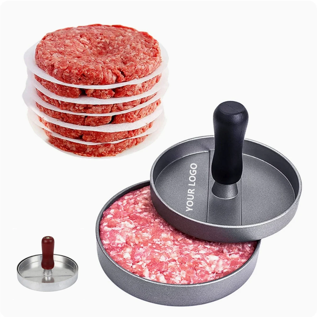 Aluminum Burger Patty Press 1