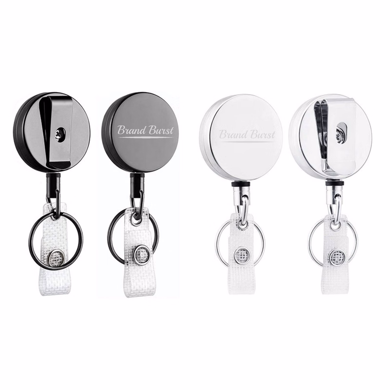 Retractable Badge Reel With Belt Clip