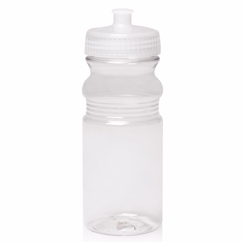 Translucent USA Made Bike Bottle 20 oz. Push Cap