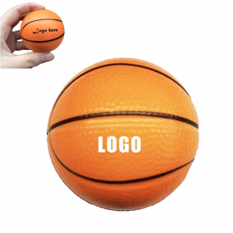 PU Foam Basketball Shaped Stress Reliever Ball