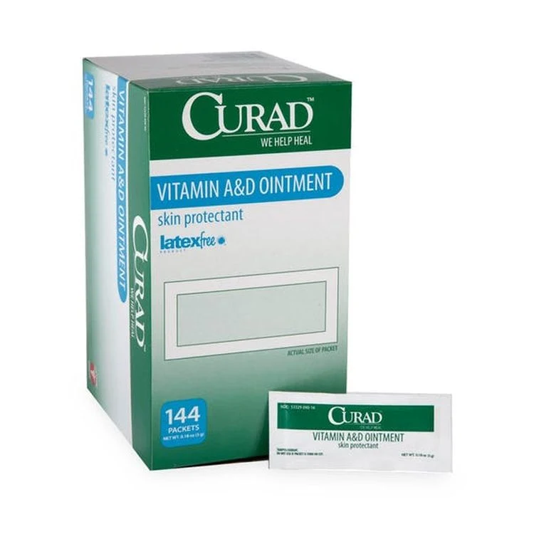CURAD Skin Ointments - Vitamin A & D 144 Pack 1