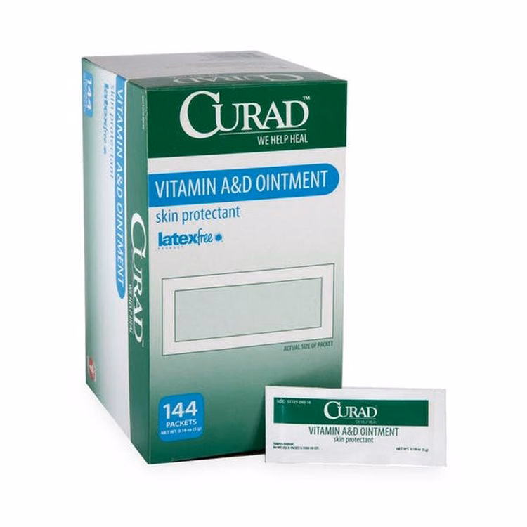 CURAD Skin Ointments - Vitamin A & D 144 Pack