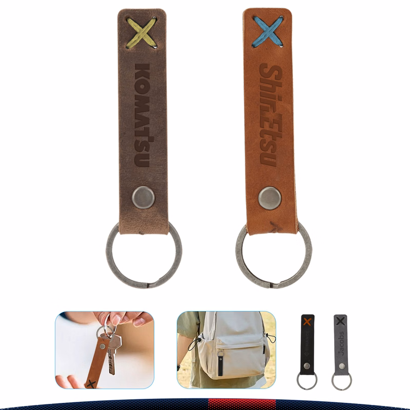 Flarivet Riveted Leather Keychain