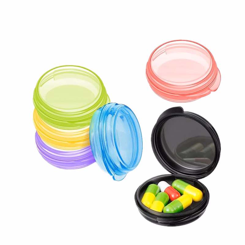 6 Pack Portable Travel Pill Cases