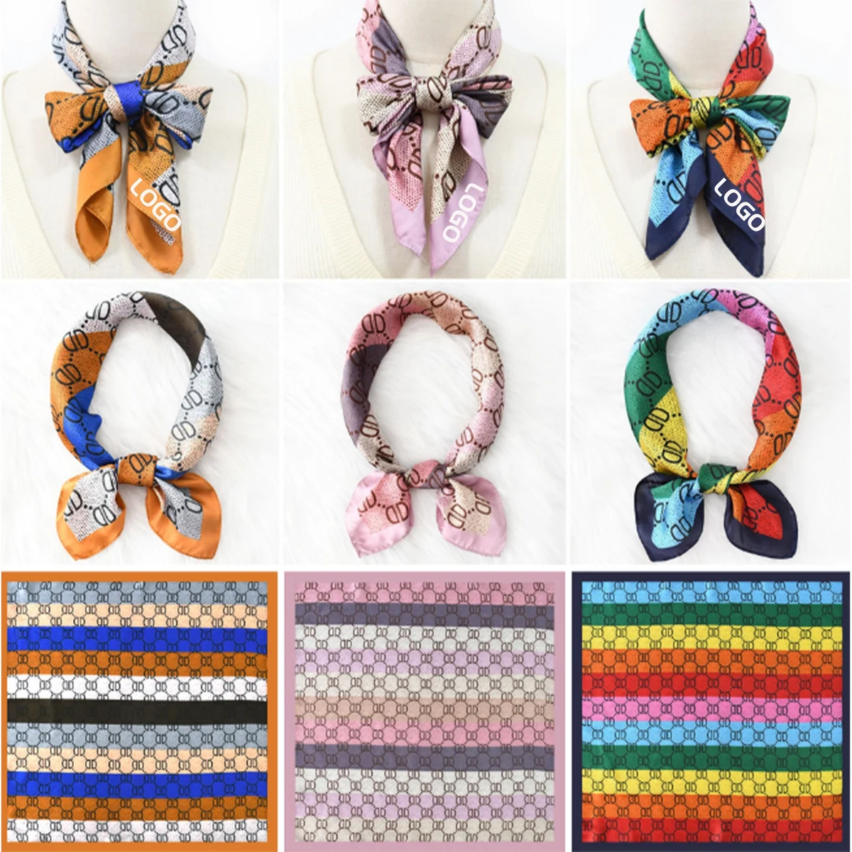 Multifunctional Bandanna Square Cotton Scarf 1