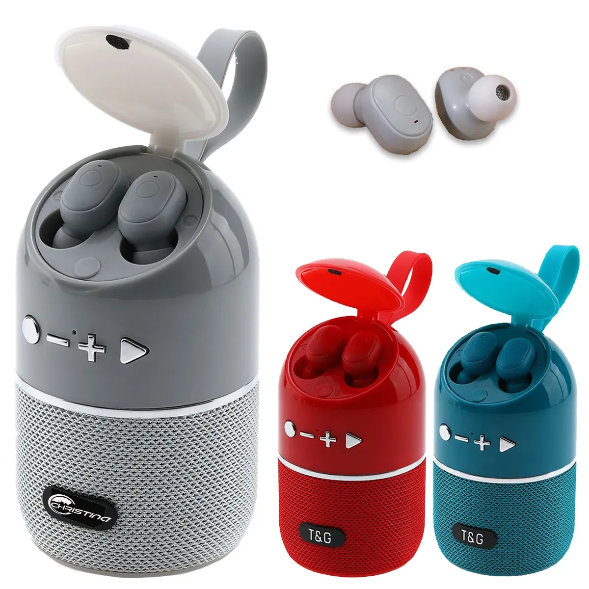 Portable Bluetooth Speaker With Wireless Sports Headphone 1