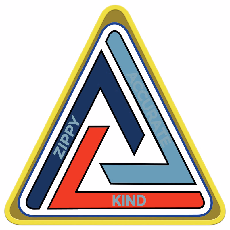 Express Vibraprint 1-1/4" x 1-1/4" Triangle Lapel Pin & Magnet Back