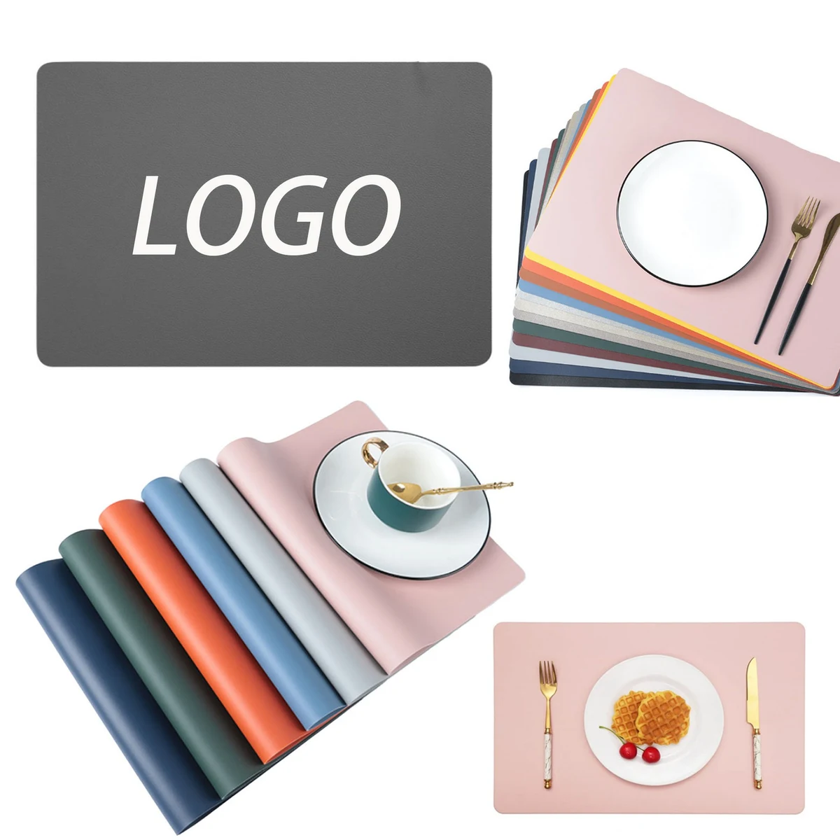 Non-Slip Heat-Resistant Leather Placemats 1