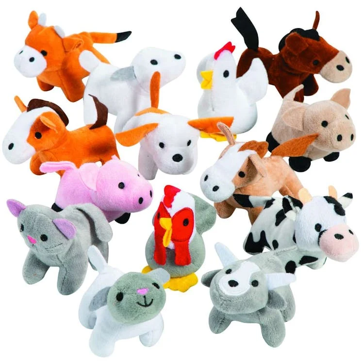 Mini Farm Stuffed Animals 3.5" - Assorted 1