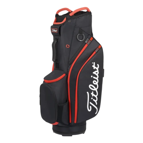Titleist Cart 14 Cart Bag - Black/Black/Red 1