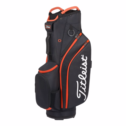 Titleist Cart 14 Cart Bag - Black/Black/Red
