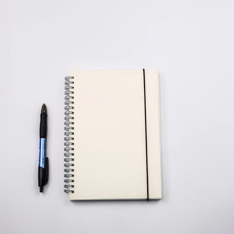 Wire-Bound Notebook with Transparent Cover