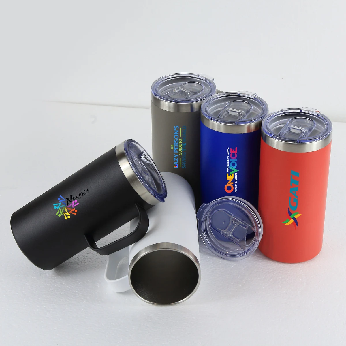 Summit 20 Oz. Double Wall Vacuum Insulated Stainless Steel Campfire Mug (Blue) 1