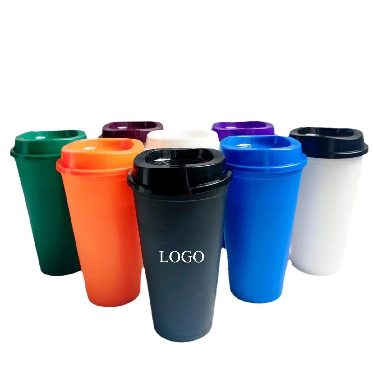 16oz Reusable Coffee Cups with Lids 1