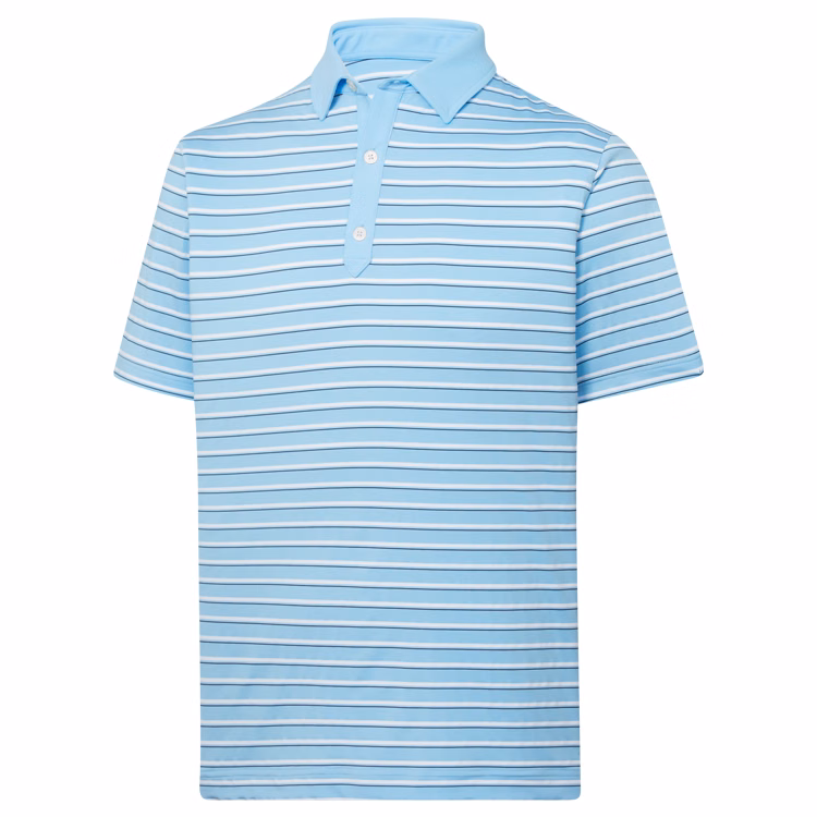 FootJoy ProDry Performance Lisle Multi-Stripe Self Collar- Athletic Fit Polo