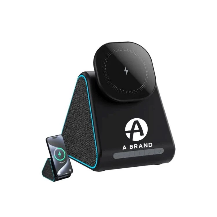 3-in-1 Magnetic Wireless Charger with Bluetooth Speaker 1