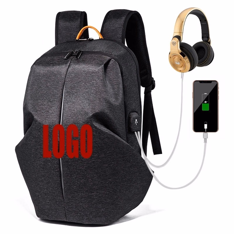 Men's Sports Waterproof Laptop Bags with USB Charging Port