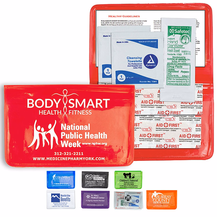 "MESS-NO-MORE" 8 Piece Stay Clean First Aid Kit