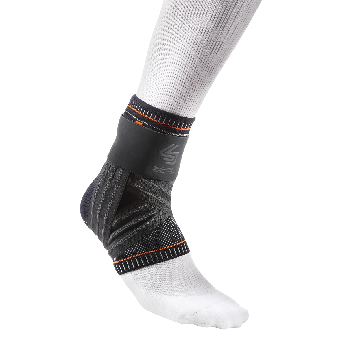 Ultra Knit Ankle Brace w/Figure 6 Strap & Stays Blk 1