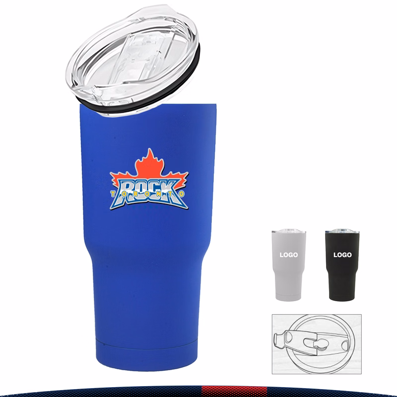 17 oz. Linay Rubberized Travel Mugs