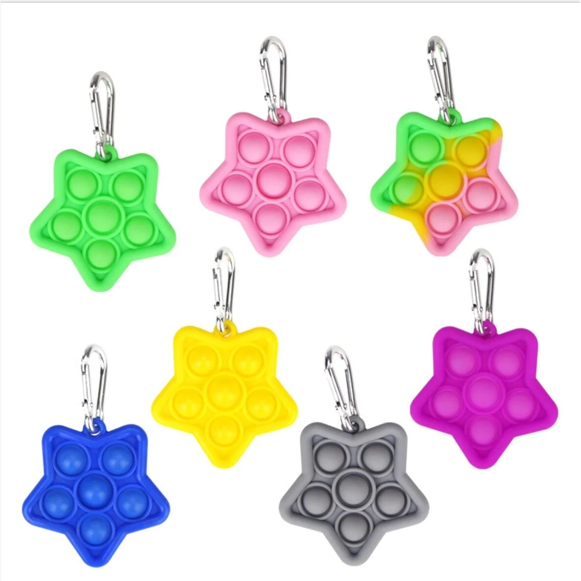 Star Shape Silicone Finger Fidget Spinner 1
