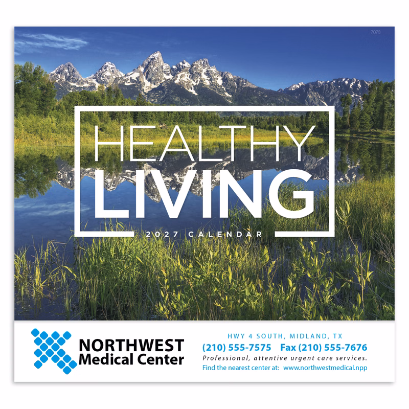 Good Value™ Healthy Living - Stapled Calendar