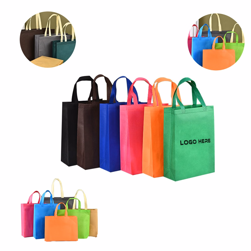 MOQ 100 Large Non-Woven Reusable Shopping Tote Bag