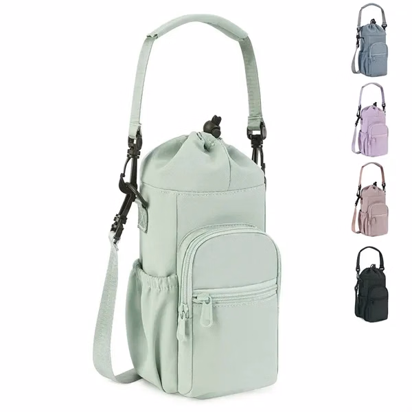 Water Bottle Carrier Bag With Phone Pocket