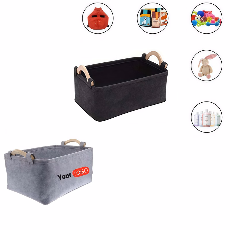 Folding Felt Storage Basket