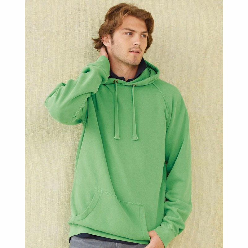 Unisex Garment-Dyed Hooded Sweatshirt - 1565