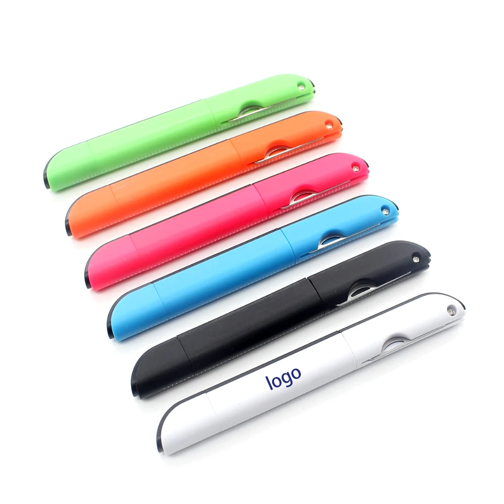 Custom Logo Multi Function Ballpoint Pen with Ruler 1