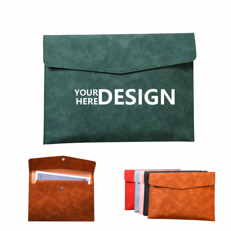 Customizable Faux Leather Document Bag