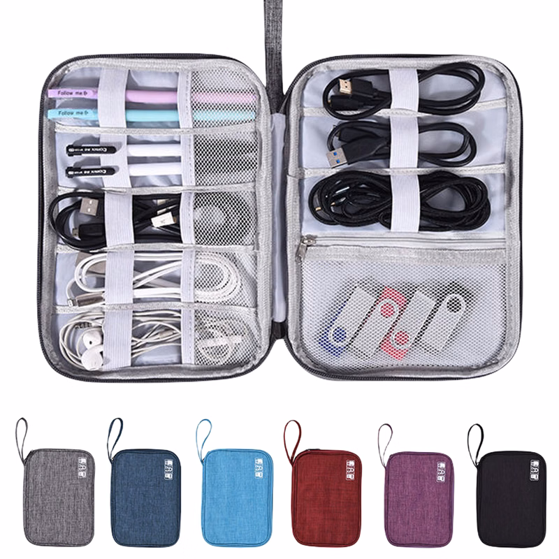 Travel Waterproof Cable Organizer Bag